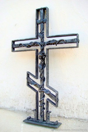 Крест кованый К36