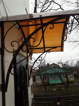 Козырек кованый Л61